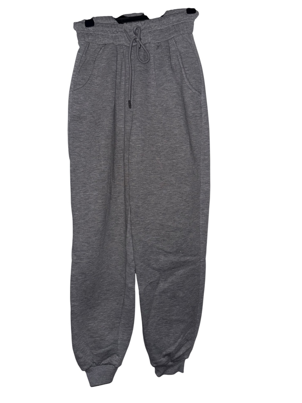 Nasty Gal Gray Paperbag Waist Jogger Sweatpants